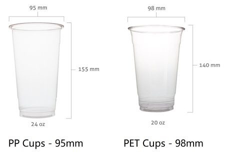 Disposable Milk Tea Plastic Cups Pp Plastic Cups Household
