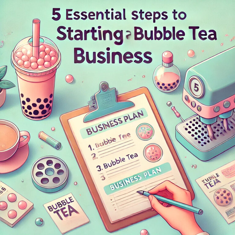 steps to starting a bubble tea business